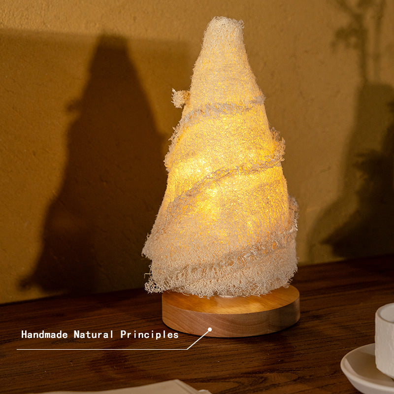 Loofah Table Lamp with Reading Light--Bamboo Shoot Shape