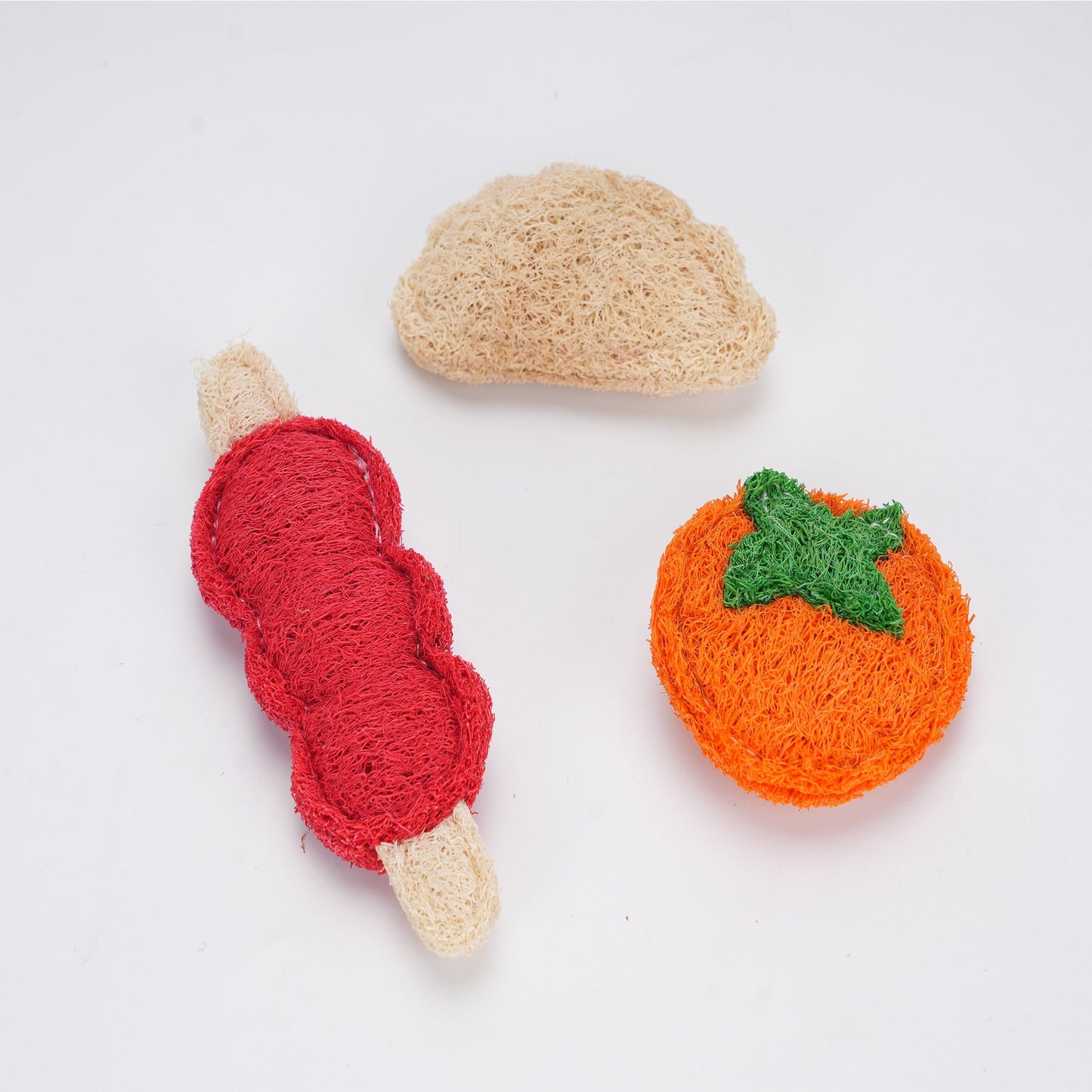 Give Your Pet Joy, Even When You're Away!--Natural Loofah Catnip Pet Toys Buy 2 get 1