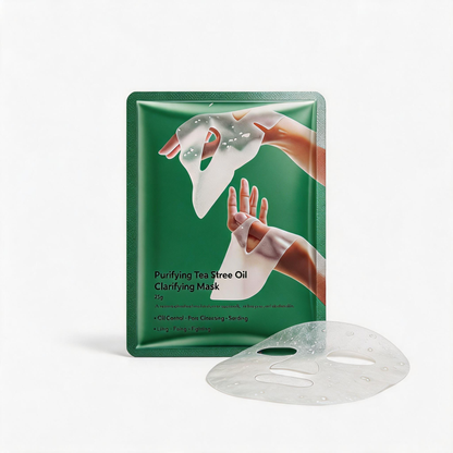 Renande Tea Tree Oil-klargörande sheetmask