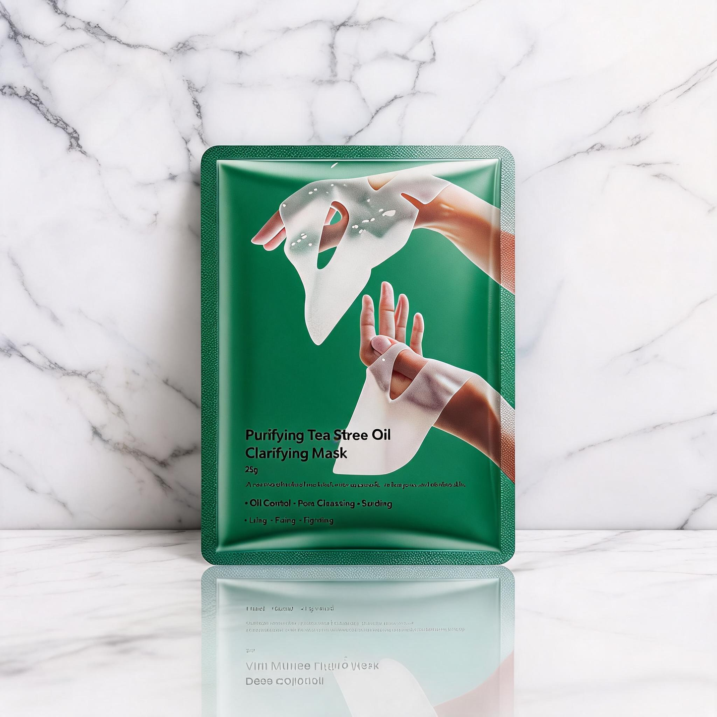 Renande Tea Tree Oil-klargörande sheetmask