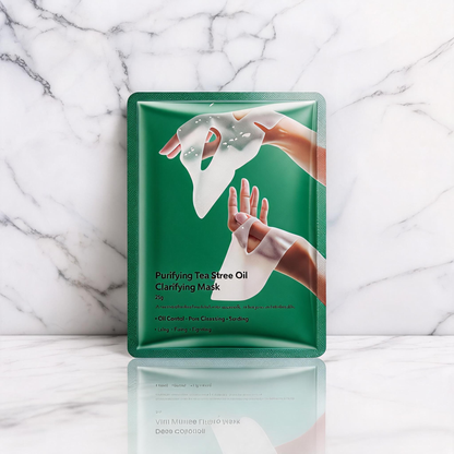 Renande Tea Tree Oil-klargörande sheetmask